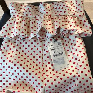 Zara Red Polka Dot Kids Skirt